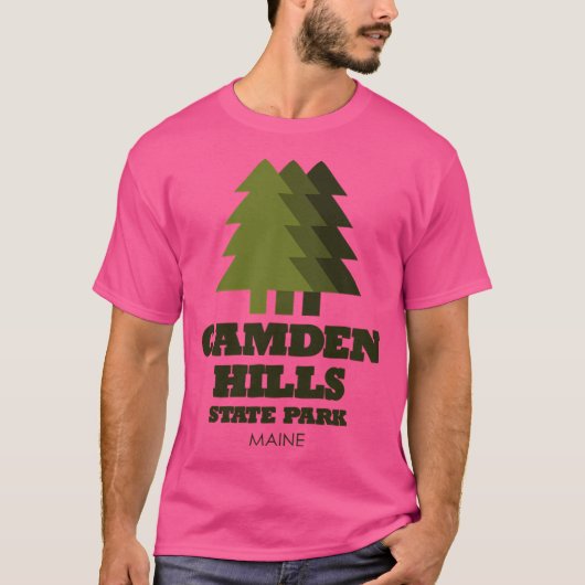 カムデンヒルズ州パークメインアクティブ Tシャツ (正面)