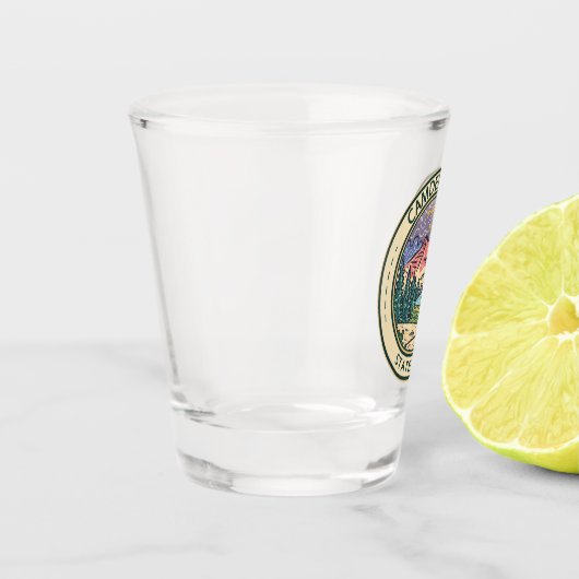 カムデンヒルズ州パークメインバッジ ショットグラス (左)
