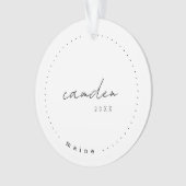 カムデンメインメトラベル統一された州シンプル オーナメント (正面)