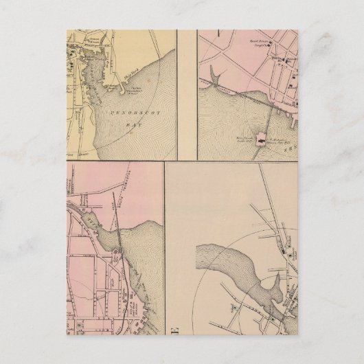 カムデン、ウィスカセット、ダマリスコッタ、ニューキャッスル ポストカード (正面)