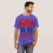 カムニズムはダメ minimalist tシャツ (正面フル)