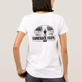 カムバックの農場のロゴのワイシャツ Tシャツ (裏面)