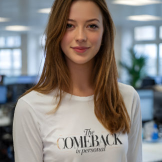 カムバックは個人の力 Inspirational グラフィック Tシャツ