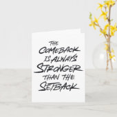 カムバックは常にセットバックよりも強い カード (黄色い花)