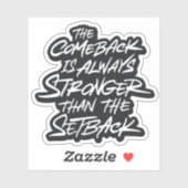 カムバックは常にセットバックよりも強い シール (シート)