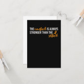 カムバックは常に強い前立腺がん カード (正面/裏面インサイチュ)