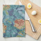 カムフラージュおよび花 キッチンタオル (四つ折り)