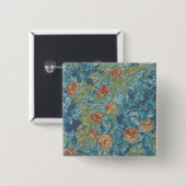 カムフラージュおよび花 缶バッジ (正面&裏面)