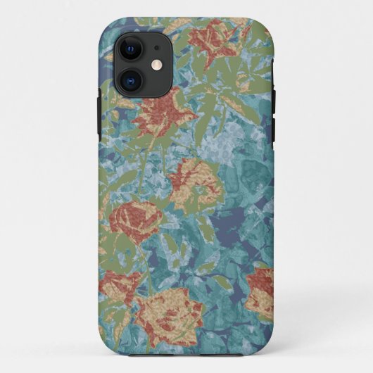 カムフラージュおよび花 Case-Mate iPhoneケース (裏面)