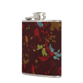 カムフラージュに対するカラフルの葉そして花 フラスク (左)