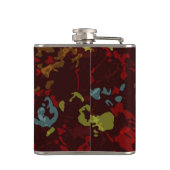 カムフラージュに対するカラフルの葉そして花 フラスク (裏面)