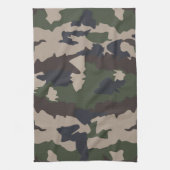 カムフラージュのデザイン キッチンタオル (縦)