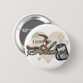 カムフラージュのハート 缶バッジ (正面&裏面)