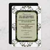 カムフラージュのバースデーパーティ招待状 招待状 (正面/裏面)