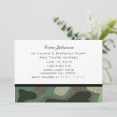 カムフラージュのパーティの招待状 招待状 (スタンド正面)