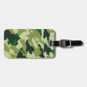 カムフラージュのプリントパターン ラゲッジタグ (正面横)
