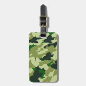 カムフラージュのプリントパターン ラゲッジタグ (正面縦)