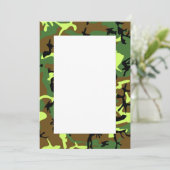 カムフラージュのボーダー招待状 招待状 (スタンド正面)