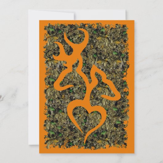 カムフラージュの結婚式招待状を捜すこと 招待状 (裏面)