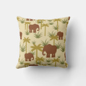 カムフラージュの象そしてやし クッション (裏面)