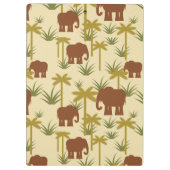 カムフラージュの象そしてやし クリップボード (裏面)