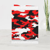 カムフラージュの赤パターン カード (裏面)