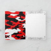カムフラージュの赤パターン カード (内部)