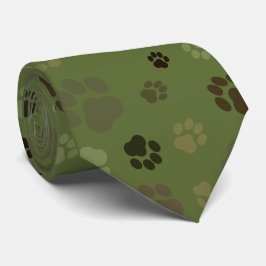 カムフラージュのPawprintのタイ ネクタイ