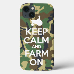 カムフラージュは平静および農場を保ちます iPhone 13ケース