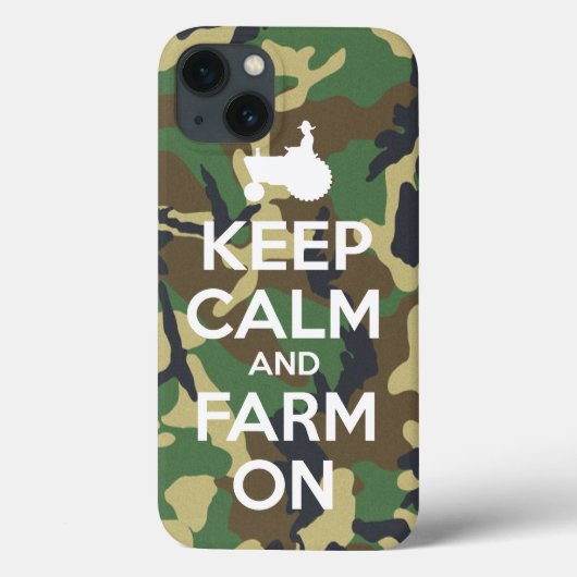 カムフラージュは平静および農場を保ちます Case-Mate iPhoneケース (裏面)