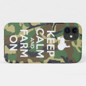 カムフラージュはiPhone 5の場合の平静そして農場を保ちます Case-Mate iPhoneケース (裏面(横))