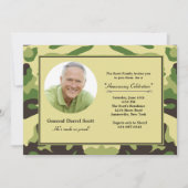 カムフラージュフレーム-写真の軍隊の招待状 招待状 (正面)