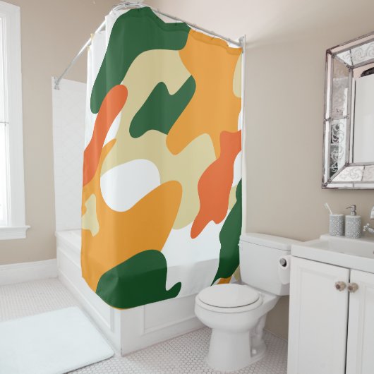カムフラージュ シャワーカーテン (インサイチュ)