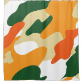 カムフラージュ シャワーカーテン (正面)