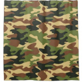 カムフラージュ シャワーカーテン (正面)