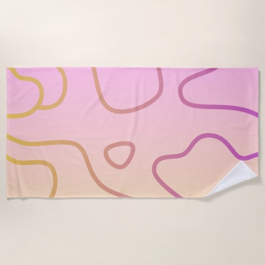 カムフラージュ ビーチタオル (正面)