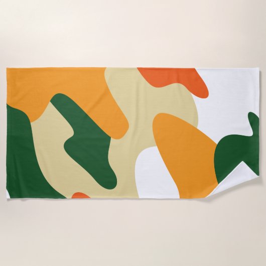 カムフラージュ ビーチタオル (正面)