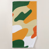 カムフラージュ ビーチタオル (正面)