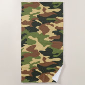 カムフラージュ ビーチタオル (正面)