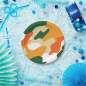 カムフラージュ ペーパープレート (パーティー)