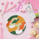 カムフラージュ ペーパープレート (パーティー)