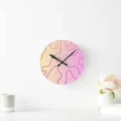 カムフラージュ ラウンド壁時計 (ホーム)