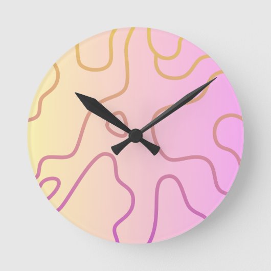 カムフラージュ ラウンド壁時計 (正面)