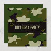 カムフラージュ 招待状 (正面/裏面)