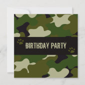 カムフラージュ 招待状 (正面)