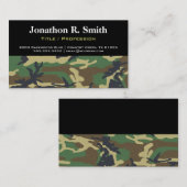 カムフラージュ/迷彩柄の専門の名刺 名刺 (正面/裏面)