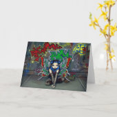 "カムフラージュ#1"の挨拶状 カード (黄色い花)