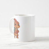 カムリの学校生活 ― ランドセルを背負った恐竜 コーヒーマグカップ (正面左)