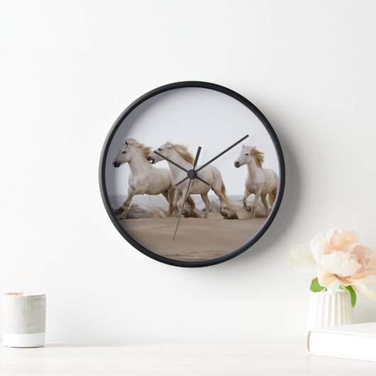 カムリグランニングウマビーチ 壁時計 (ホーム)