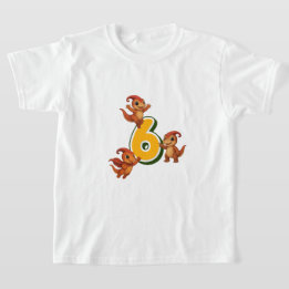 カムリ恐竜の誕生日Tシャツ – 6歳用 Tシャツ